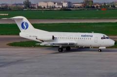 Fokker F28 Fellowship авиакомпании Sabena